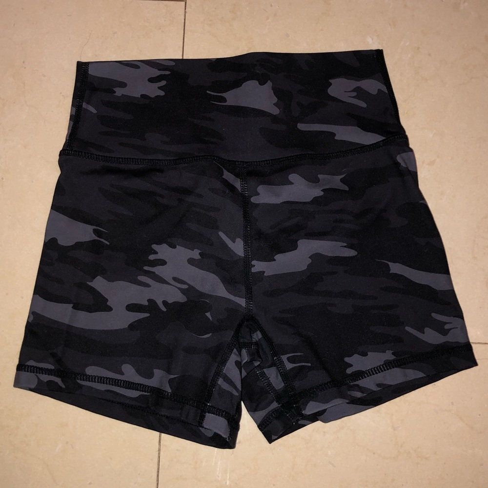 TYC Camo Scrunch High Waisted Shorts